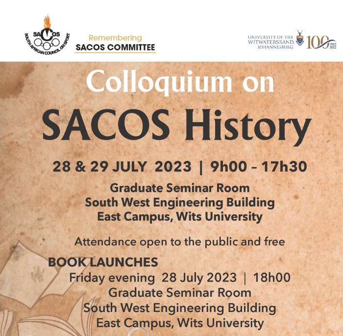 SACOS invitation SACOS invitation